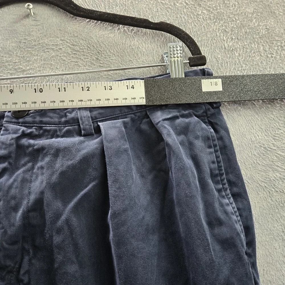 Polo Ralph Lauren Men Pants 36/34 Blue Chino Twill Pleated‎ Classic 30.5